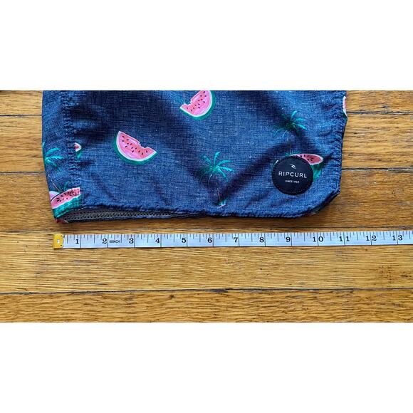 RIPCURL Blue/Gray Tropical Watermelon Boardshorts sz 33 - Picture 11 of 11